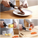 Tesoura de Cozinha 2 em 1 - Cortadora de Alimentos
